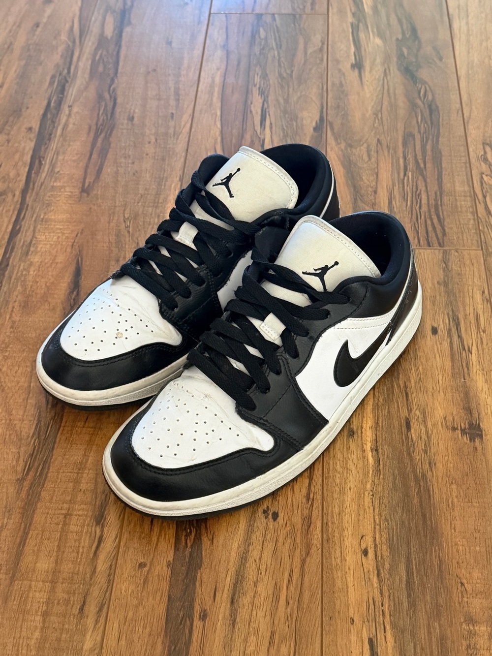 Black and White Air Jordan 1 Lows